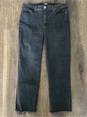 Paige Women’s Black Straight-Leg Jeans